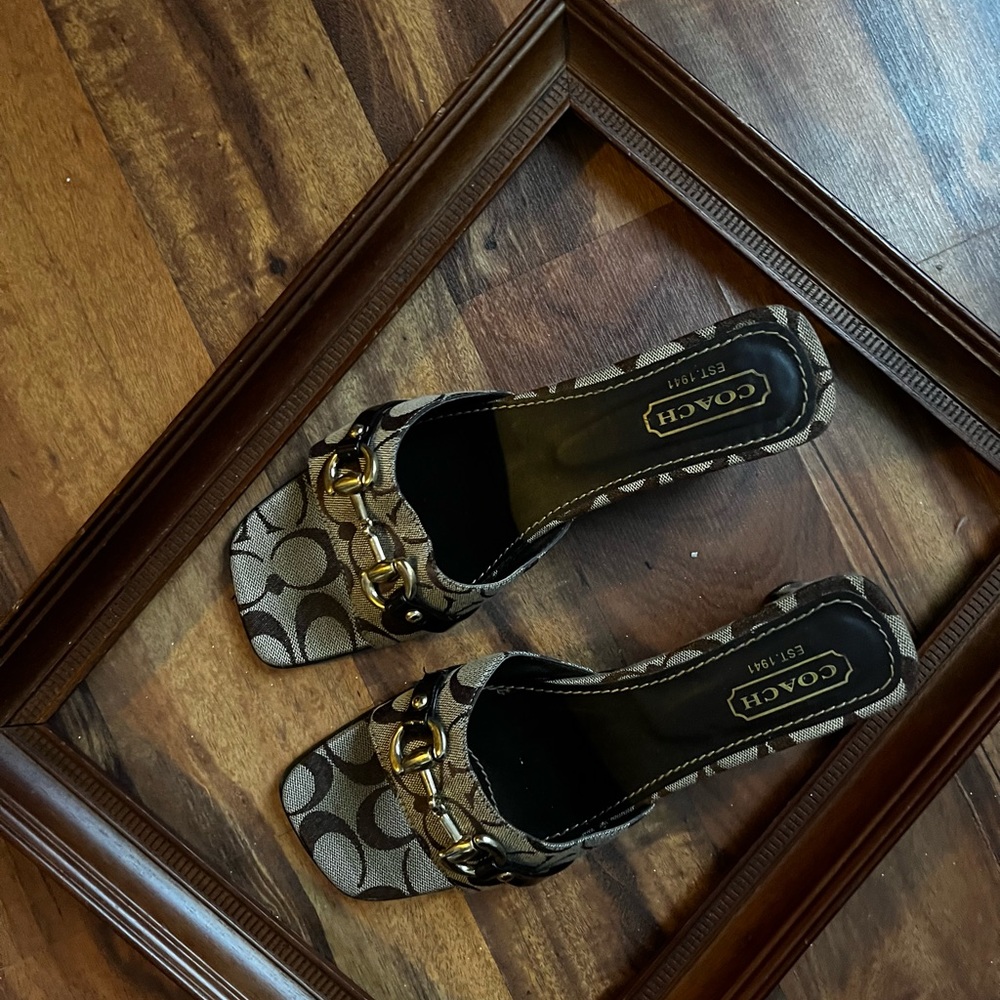 Coach kitten sandal, great for when it’s warm.